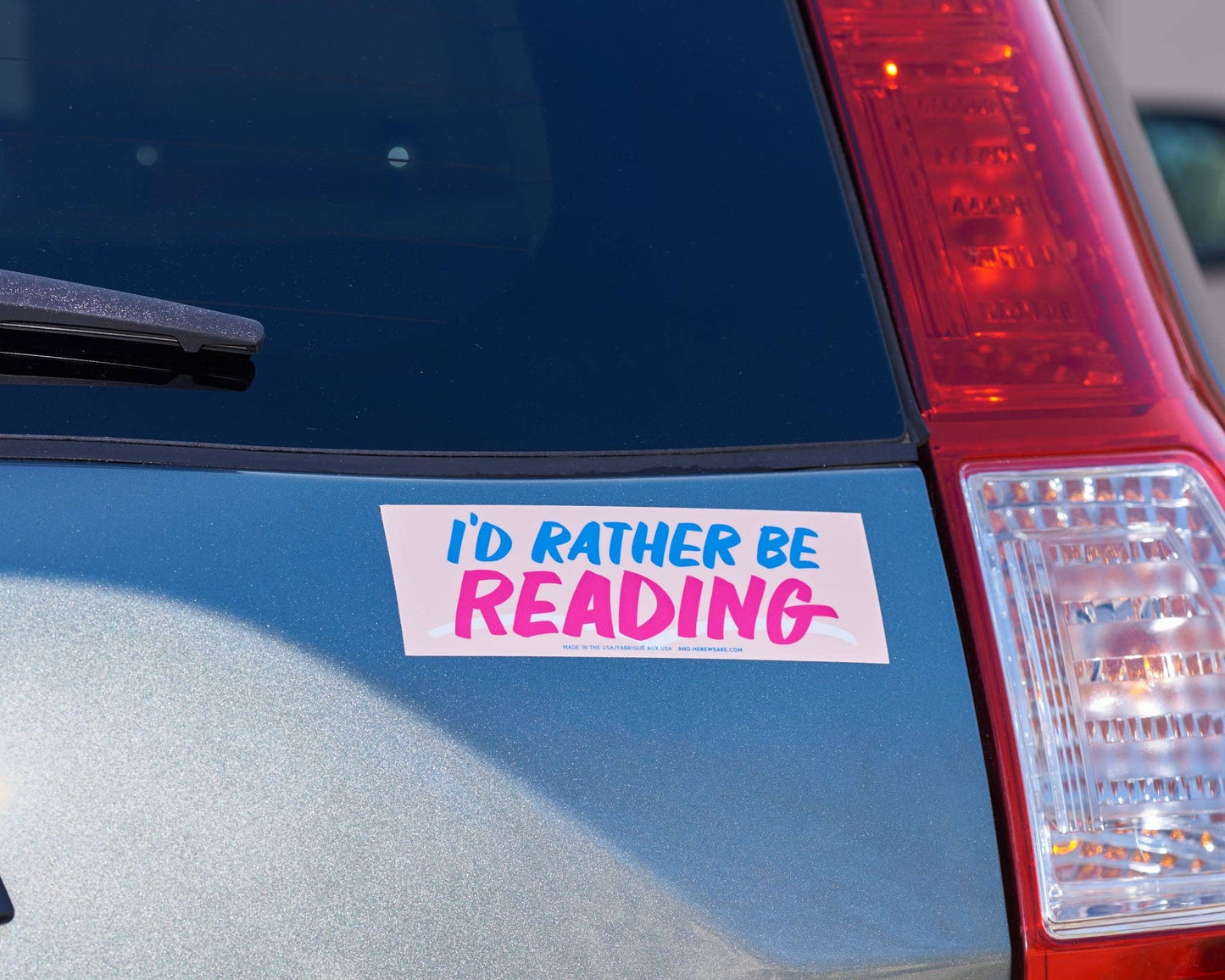 I'd Rather Be Reading Bumper Sticker