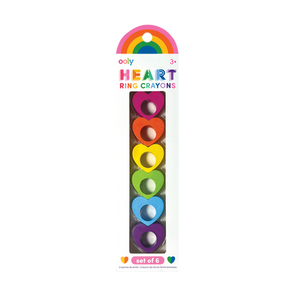 Heart Ring Crayons - Set of 6