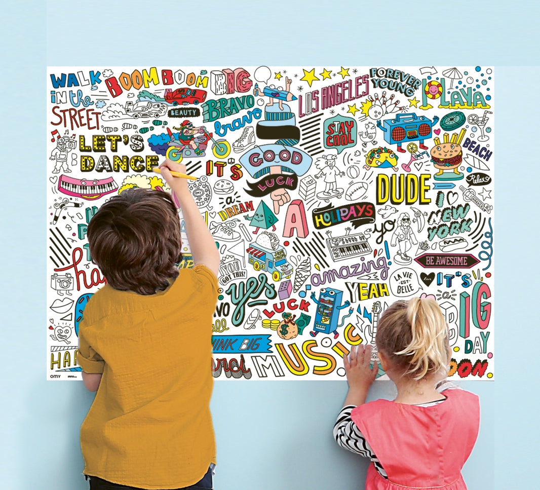 Street Art Giant Sticker Poster | OMY