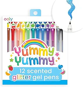 Yummy Yummy Scented Glitter Gel Pens 2.0 - Set of 12 | Ooly