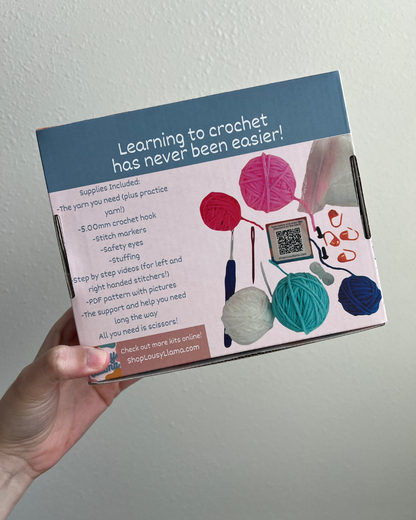 Learn to Crochet Beginner Axolotl Duo Crochet Kit