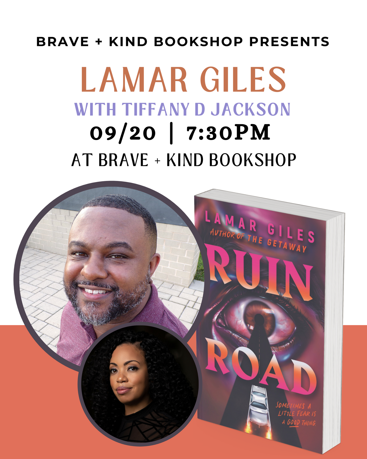 Author Event | Lamar Giles | RUIN ROAD | With Tiffany D Jackson | Sept 20 @7:30pm