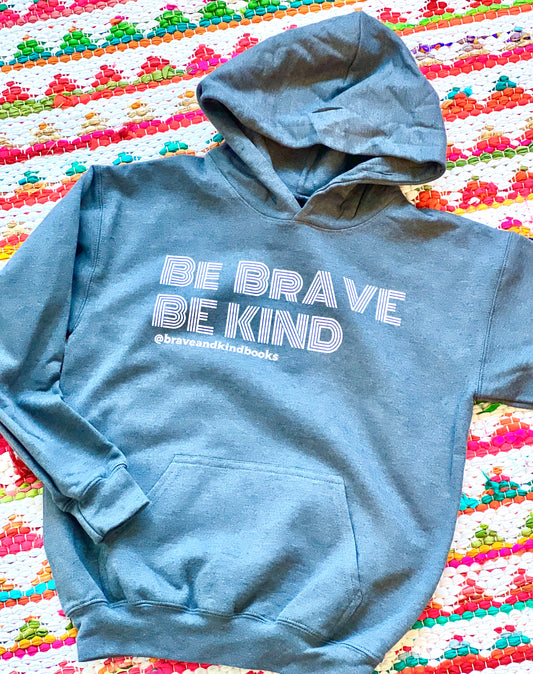 Be Brave + Be Kind Youth Sweatshirt - Dark Gray