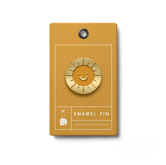 Happy Sun Enamel Pin