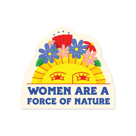 Women Nature Sun Sticker