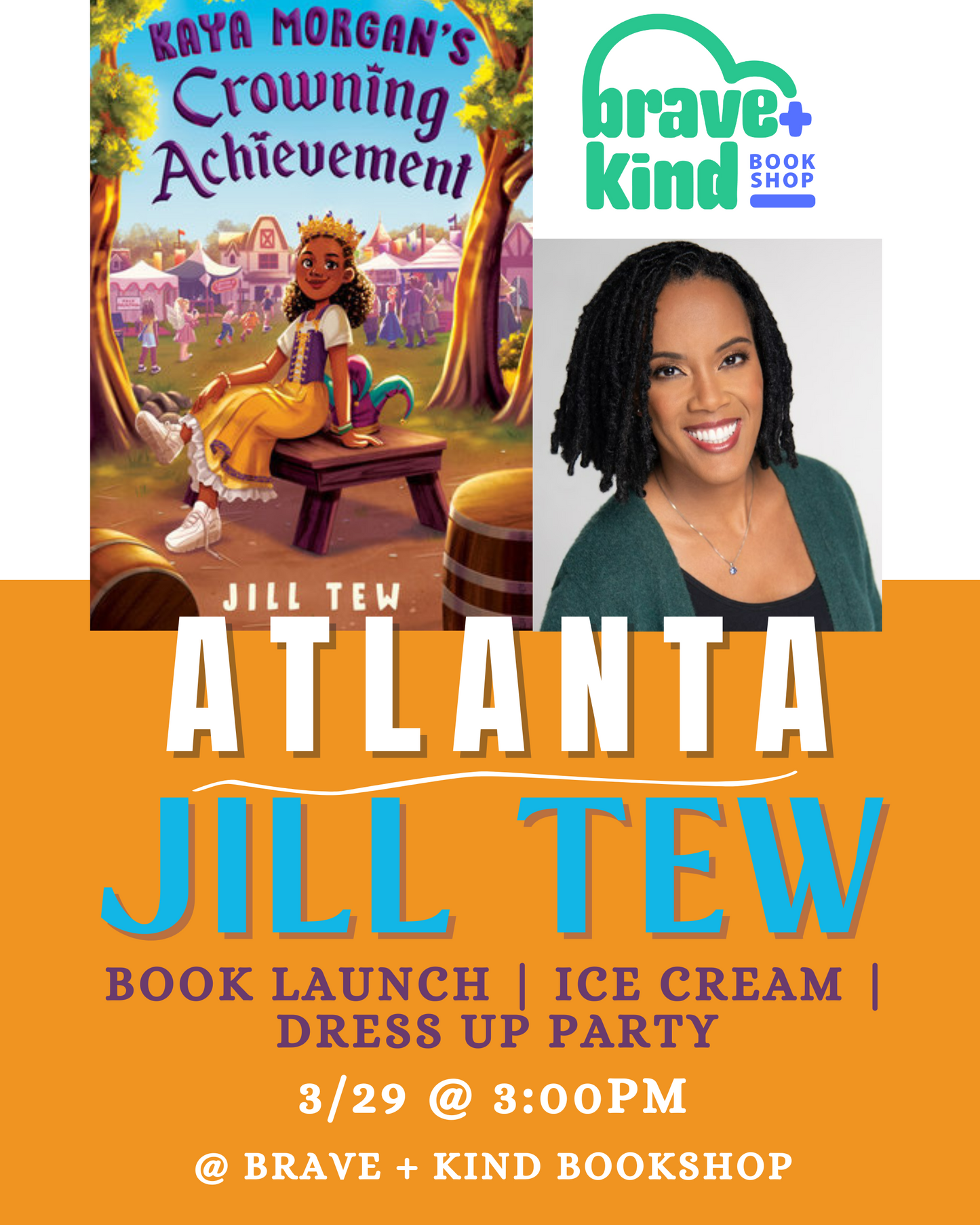 ICE CREAM & DRESS UP PARTY | Jill Tew's KAYA MORGAN'S CROWNING ACHIEVEMENT | March 29th