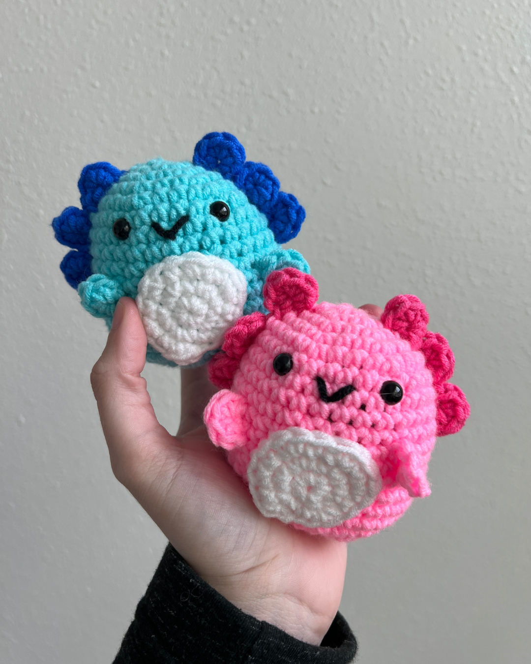 Learn to Crochet Beginner Axolotl Duo Crochet Kit