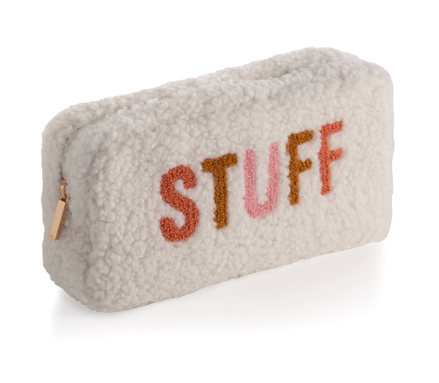 "STUFF" SHERPA ZIP POUCH