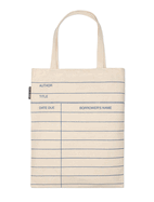 Library Card (Natural) Tote Bag