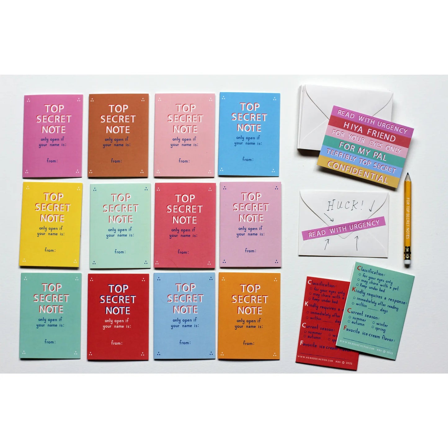 Top Secret Friendship Notes Set | Mr. Boddington’s Studio