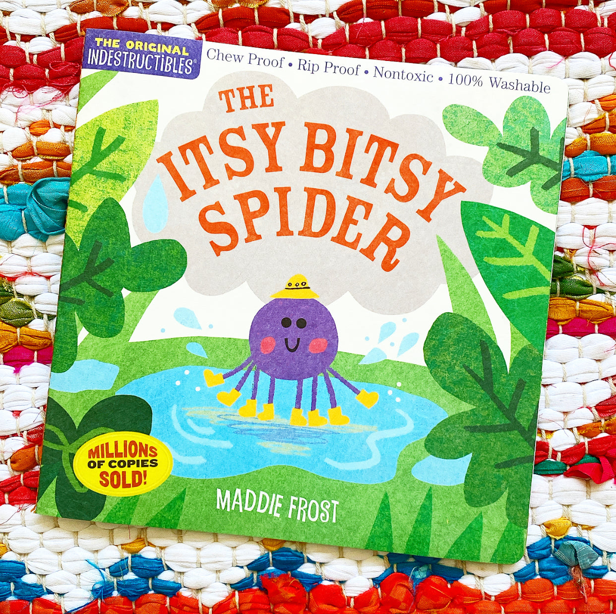 Indestructibles: The Itsy Bitsy Spider: Chew Proof - Rip Proof - Nontoxic - 100% Washable (Book for Babies, Newborn Books, Safe to Chew) | Maddie Frost, Pixton